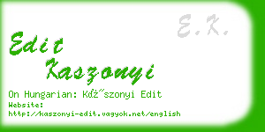 edit kaszonyi business card